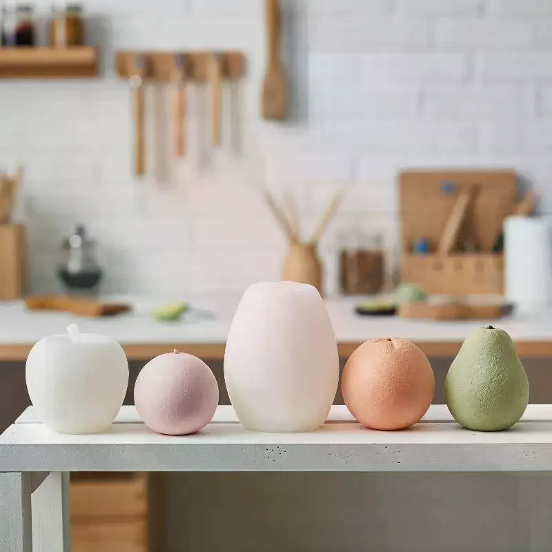 3D Fruit Shaped Silicone Molds With Food Grade Material And Easy Demold Perfect For Candle Making Soap Making Baking DIY Crafts Qme