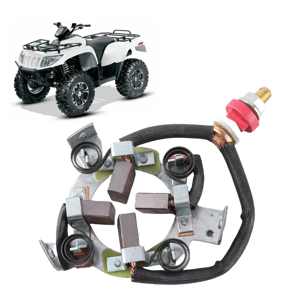 Starter Carbon Brush Holder Kit Motor Carbon Brush Kit Easy Install Enhance Acceleration Compact for 8000‑20000lb 4X4 ATV Qme