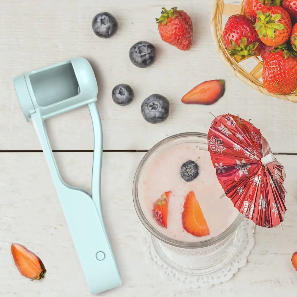 Kids Friendly Fruit Splitter Portable Cherry Tomato Grape Cutter Safe Reusable Kitchen Gadget for Daily Salad Snack Prep Qme