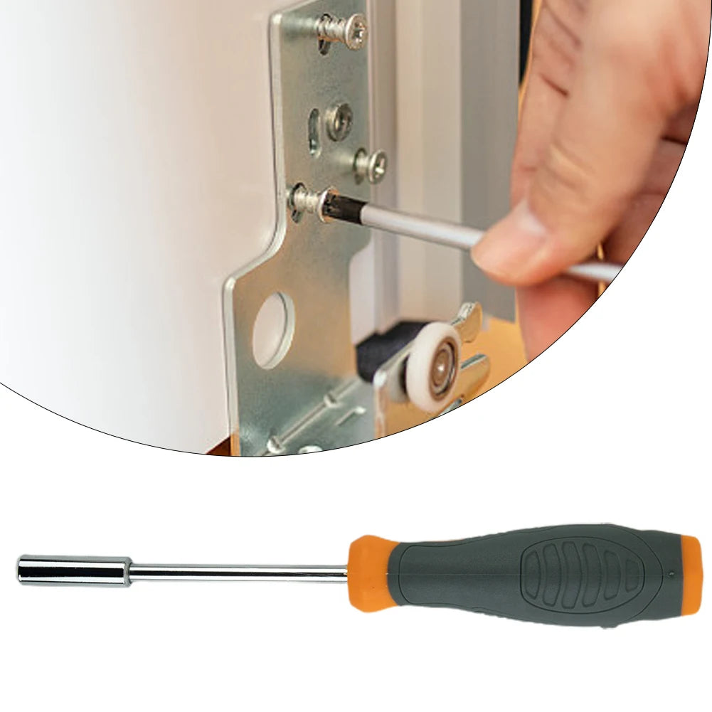 6.35mm Hex Adapter Screwdriver Handle Magnetic Head Screwdriver Bit Holder Chrome Vanadium Steel For Socket Wrench Tools Qme