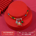 Blessing Embroidered Fragrant Bag Tiger Head Fragrant Bag Pendant Bracelet Dragon Boat Festival Colorful Rope Woven Bracelet Qme multicolour China Mainland 12-25cm