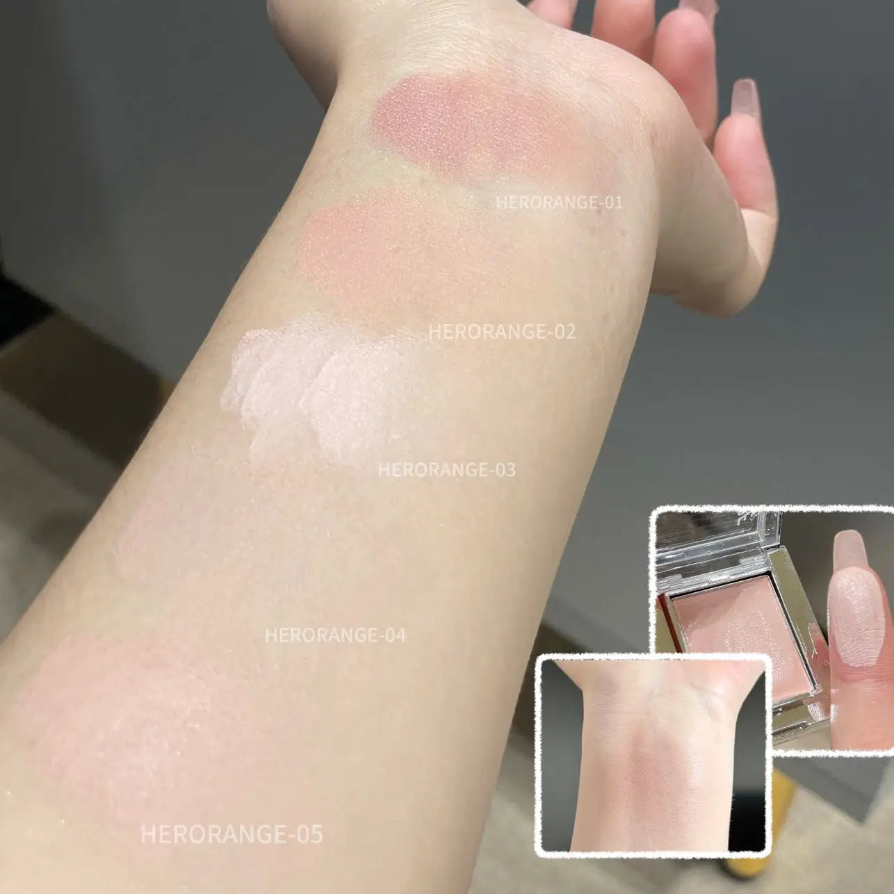 HERORANGE Jelly Cheek Contour Tint Creamy Matte Blusher Long Lasting Qme