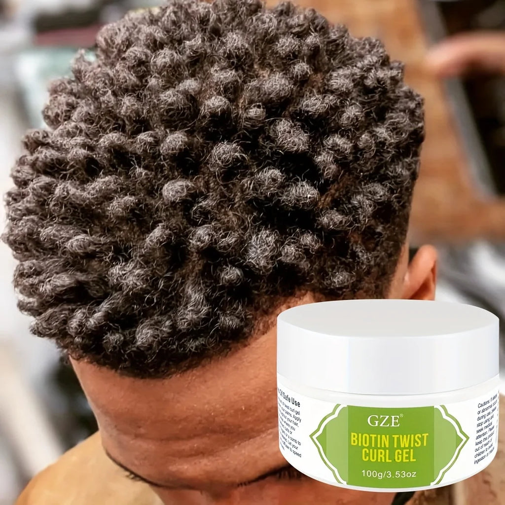GZE Biotin Twist Curl Gel Hair Growth - Hydrating Styling Gel with Biotin for Stronger, Healthier Hair - Defines Curls Qme Option 1
