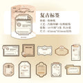 20 Sheets Vintage Label Handbook Memo Pad Junk Journal Deco Material Paper Scrapbooking Collage Diary Plant Aesthetic Decorative Qme B