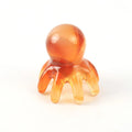 Resin Octopus Shaped Head Meridian Acupoint Massage Comb Wide Tooth Qme Gradient coffee
