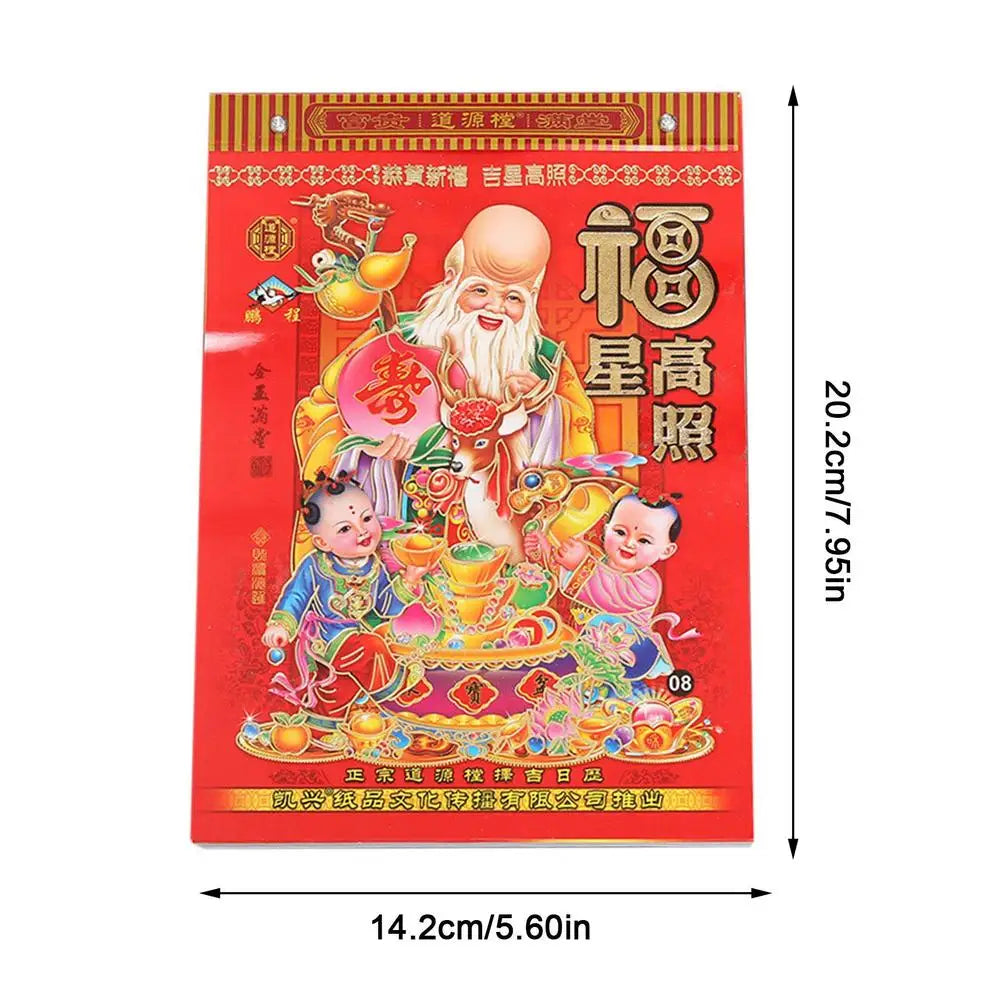 2026 Wall Calendar Tear Off Horse Planner Year of the Horse Desktop Calendar for Scheduling Planning Appointment Spring Festival Qme Red