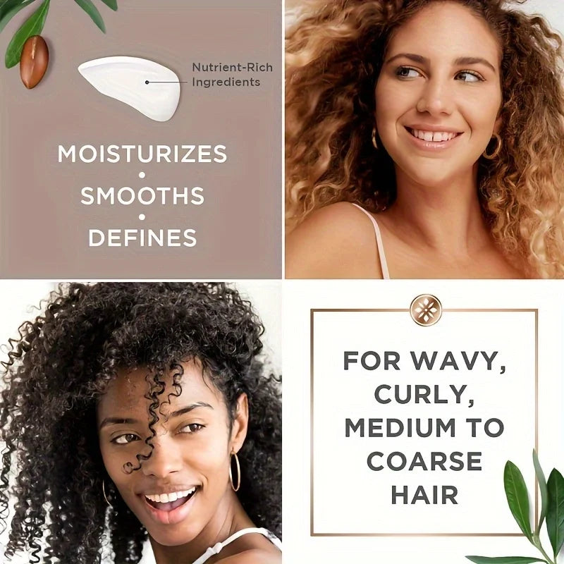 2 Pack GZE CURL DEFINING CREAM for Long Lasting Frizz Free Curls – Sulfate & Paraben Free Coconut Curling Cream Qme