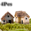 House Miniature Figurine Fairy Garden Accessory Home Decoration Qme Light Grey