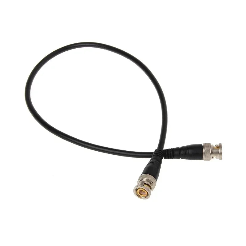 ESCAM BNC Male To Male Nickel Plating Straight Crimp RG58 Pigtail Adapter Cable 0.5m Qme