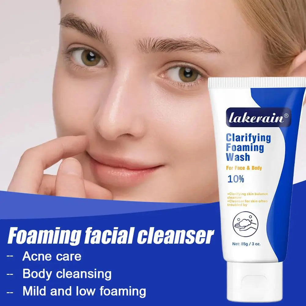 Foaming Wash Facial Cleanser Deep Cleaning Oil-Control Moisturizing Gentle Formula For Face Body Cleaning Skin Care Product Qme