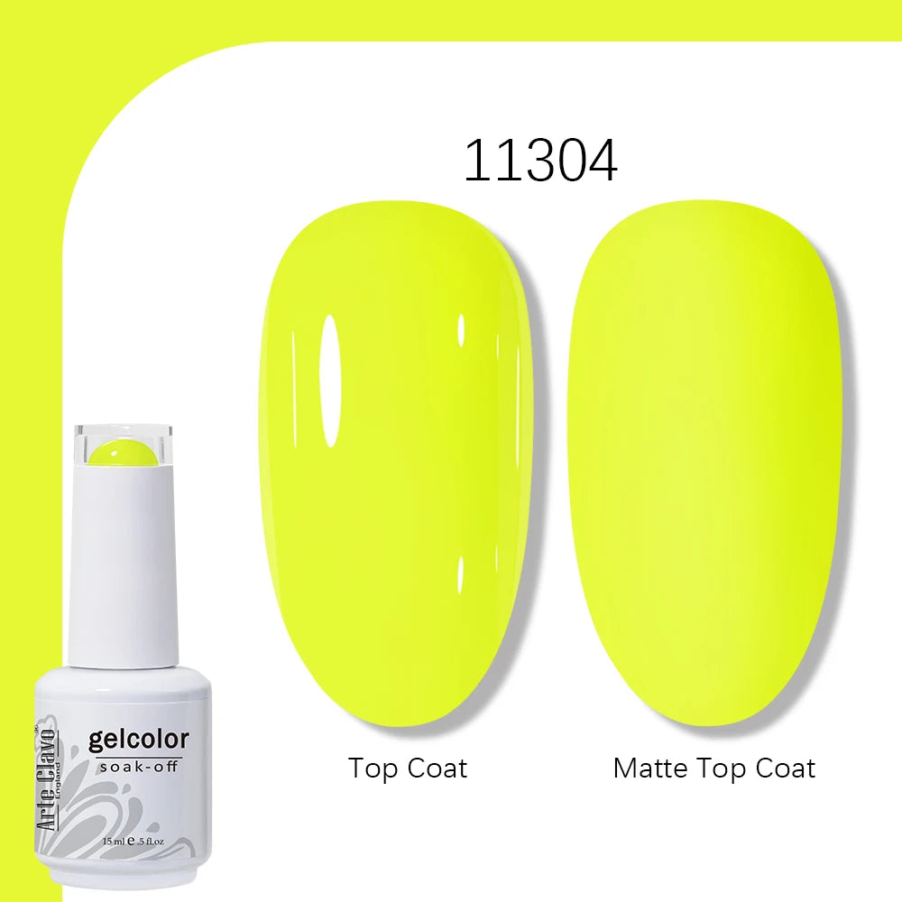 Arte Clavo 131 Colors Gel Polish Nail Varnish Paint Semi Permanent
