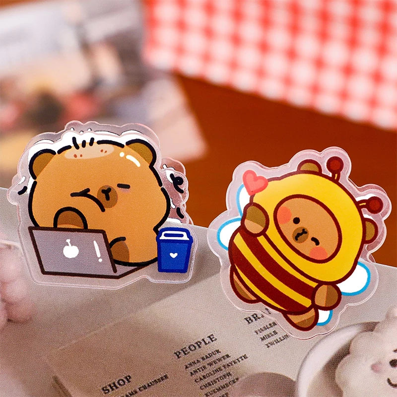 Memo Clip Test Paper Folder Multifunctional Cute Capybara Pp Profile Qme