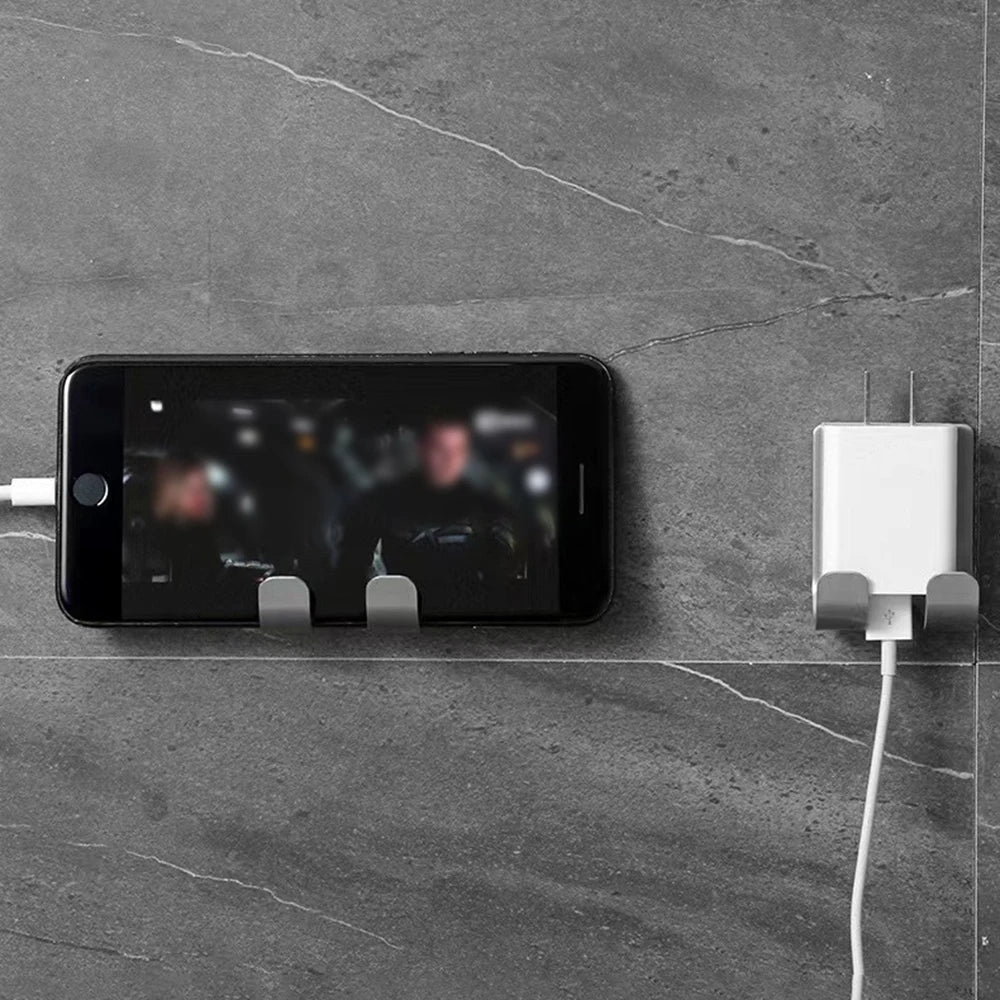 Punch-free Razor Holder, Storage Hook, Space Aluminum Multi-purpose Bathroom Accessories Qme