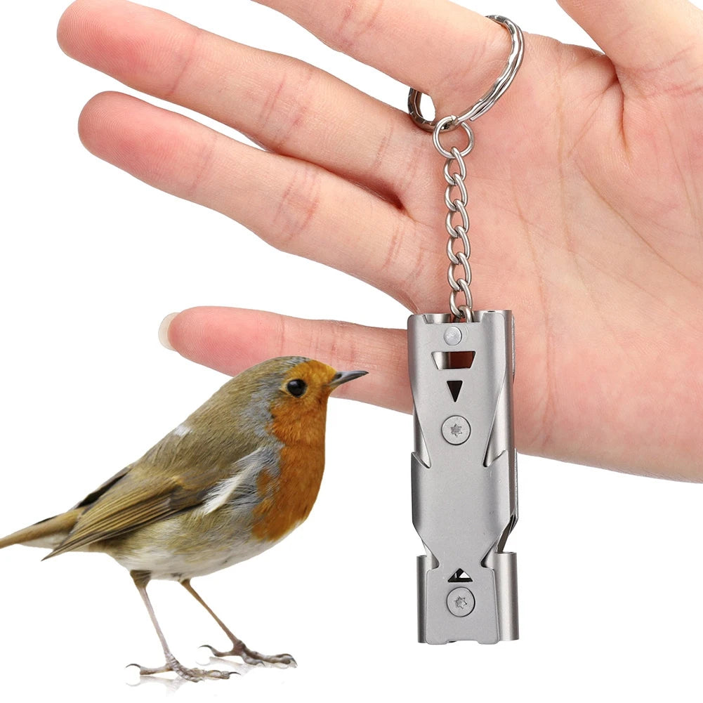 Metal Bird Training Whistle Ultrasonic Recall Whistle Tool for Parrot Pigeon Back to Birdhouse Training Accessory Qme