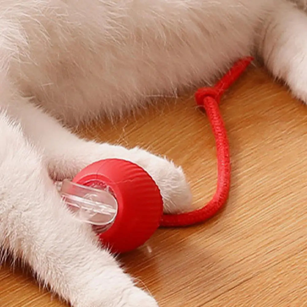 Pet Gravity Intelligent Rolling Ball Cat Toy Ball Relieves Boredom Self Fun Teasing Cat Ball for Interaction Indoor Playing Qme