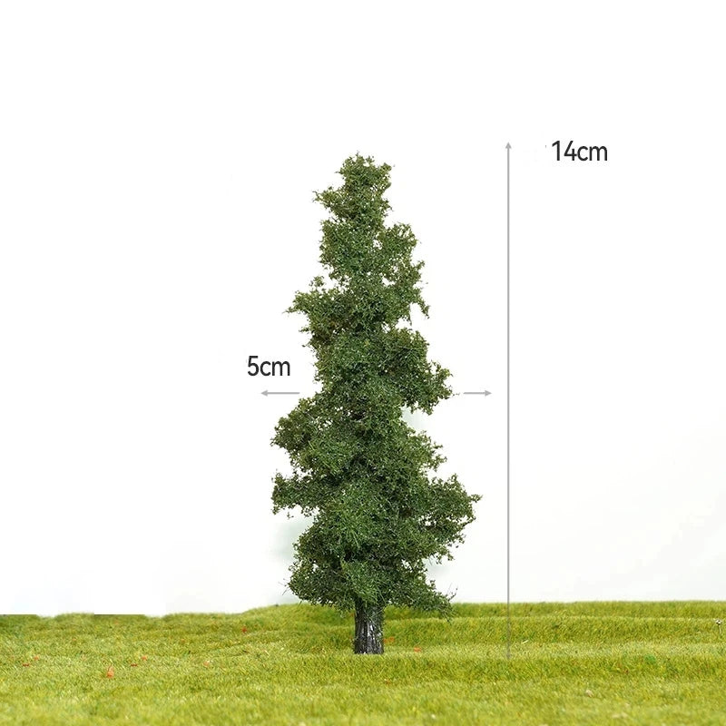 14/21cm Miniature Pine Tree Model Realistic Model Trees For DioramaTrain Layout Fairy Garden Architectural Landscape Decor Qme A1