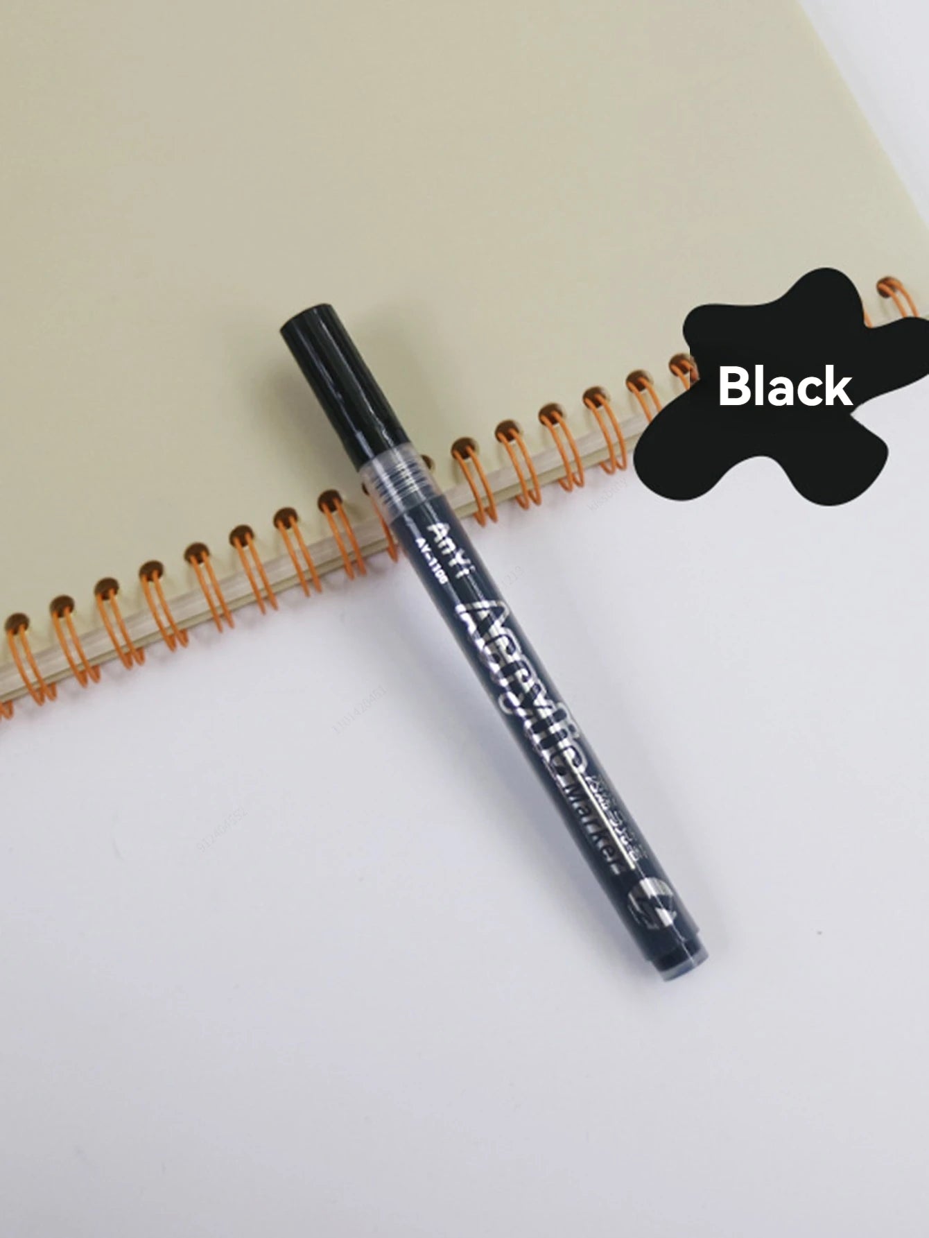 3/5Pcs/set Acrylic Markers Paint Pen Black for Rock Painting, Stone, Ceramic,Tire, Metal, Canvas Extra-fine Tip Qme
