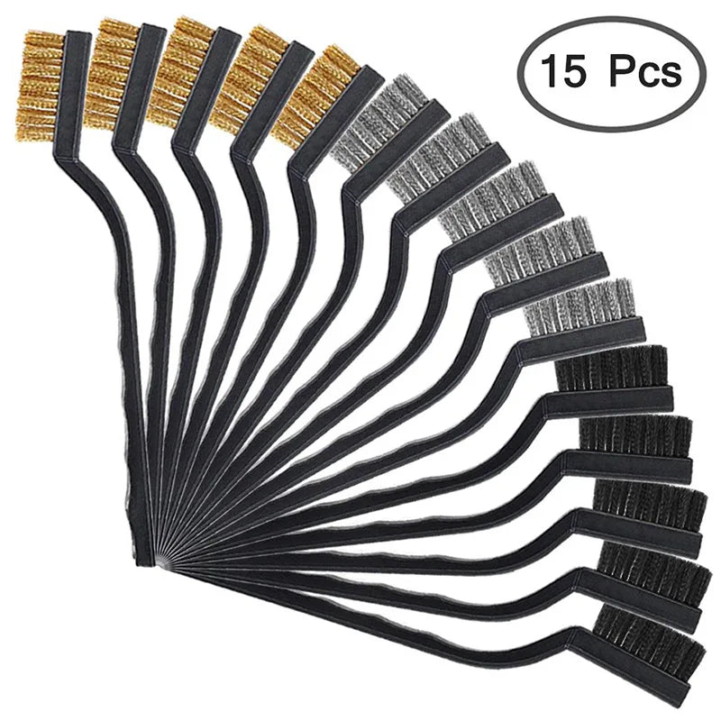 Wire Brass Brush Mini Brushes Micro Steel Rust Remover Paint Remove Qme
