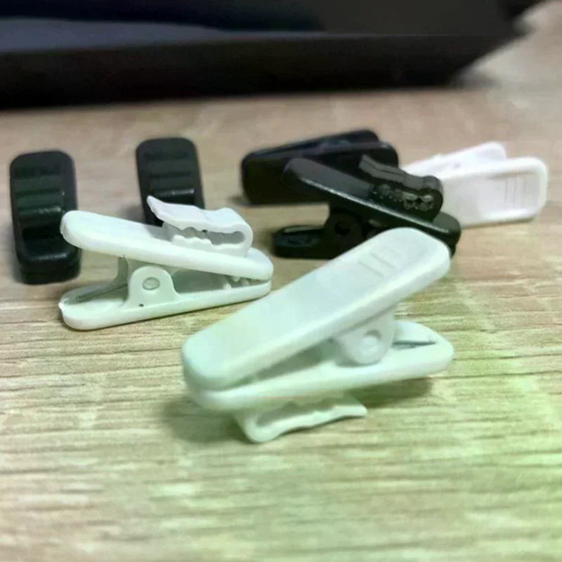 Cable Cord Clamp Headset Collar Clip Rotating Clamps Headphone Clips Qme