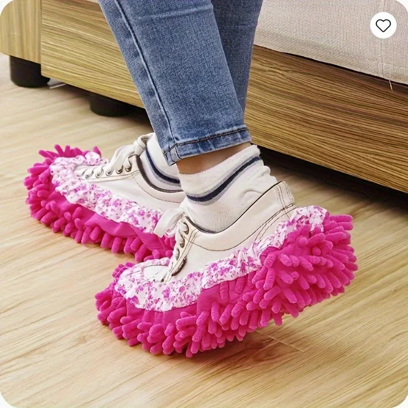 6pcs Household Kitchen Slippers, Multifunctional Floor Dusting Slippers, Microfiber Cleaning Shoes For Household Floor Cleaning Qme