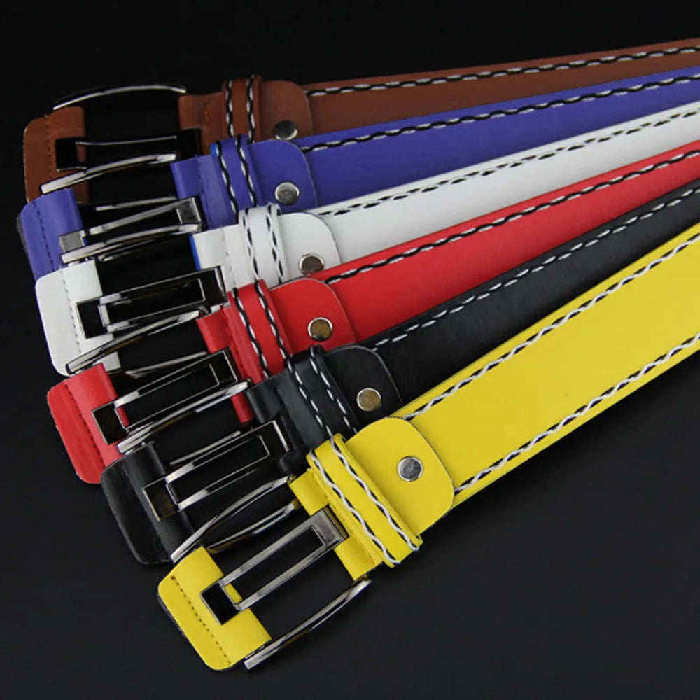 New Casual Men's Belt High Quality Designer Second Cow Leather Belts Strap Male Metal Smooth Buckle Fashion Buckle Waistband Qme