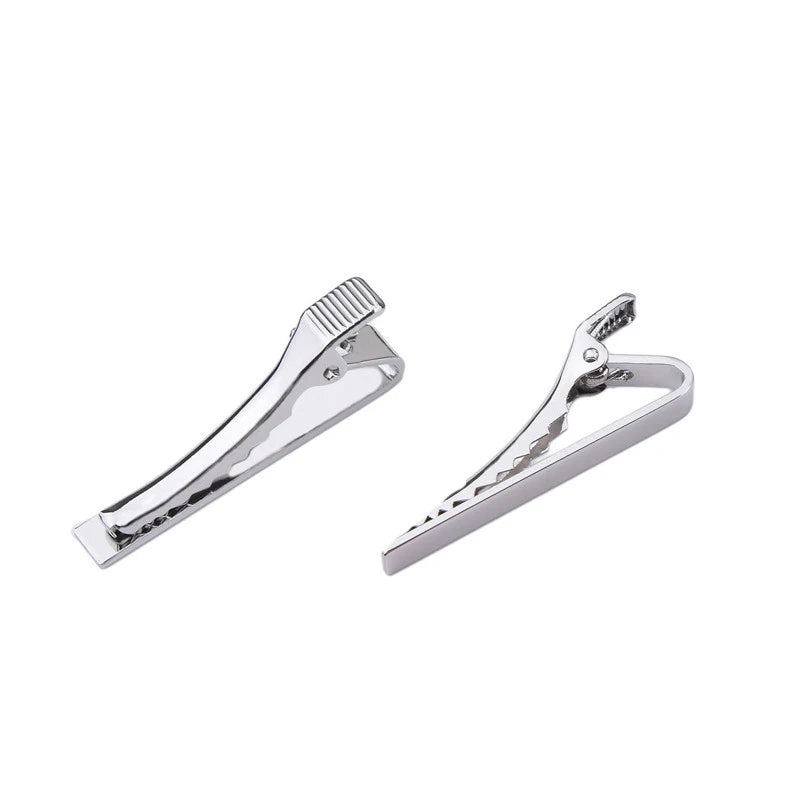 Tie Clip Men Metal Copper Simple Bar Clasp Practical Necktie Qme