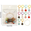 Crochet Markers Numbered Multicolor Cat Ear Metal Clip Knitting Qme China Mainland black