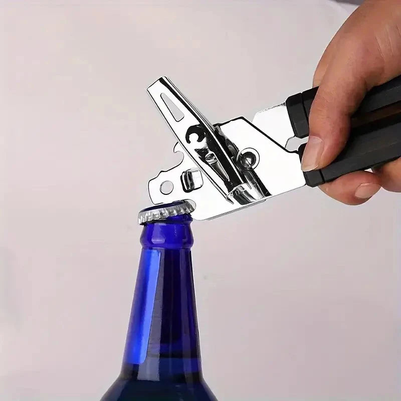 Stainless Steel Multifunctional Professional Can Manual Can Opener Craft Beer Grip Can Opener Bottle Opener Kitchen Gadgets Qme