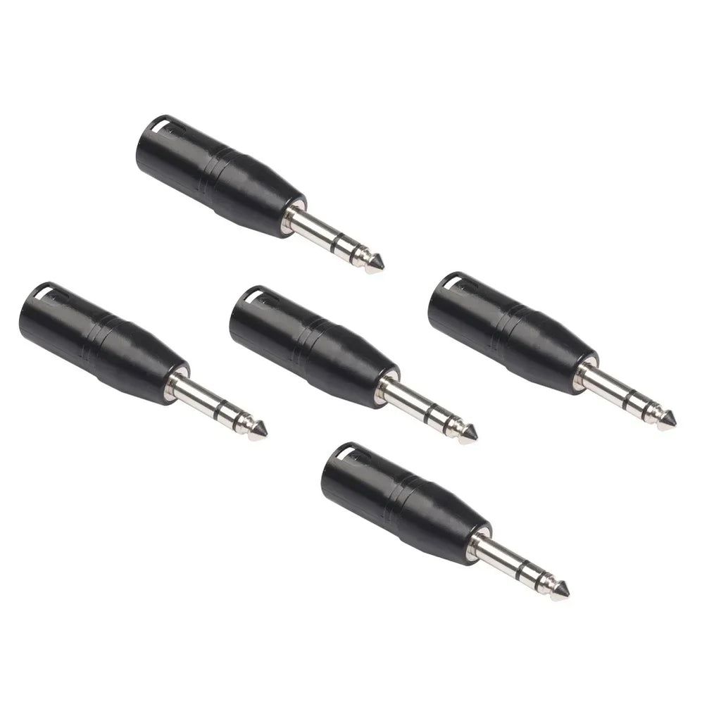 6.35mm Mono Male To XLR 3 Pin Female/Male Audio Plug Converter Adapter Connector for Headphone Microphone Power Amplifier Guitar Qme