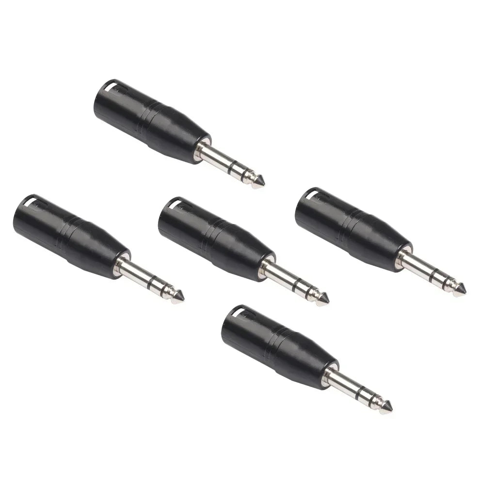 6.35mm Mono Male To XLR 3 Pin Female/Male Audio Plug Converter Adapter Connector for Headphone Microphone Power Amplifier Guitar Qme