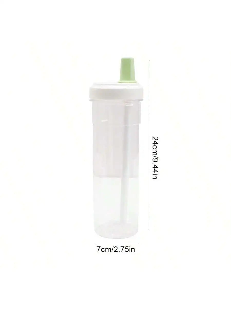 Large Capacity Plastic Straw Water Bottle Simple Portable Cup Home Qme