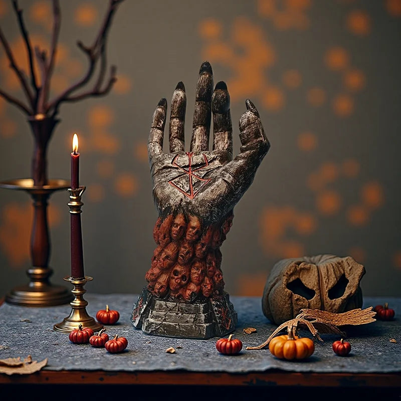 Devil's Hand Halloween Decoration Ornaments, Horror Atmosphere Decoration, Outdoor Garden Decoration Resin Statue, Easter Gift Qme Style B
