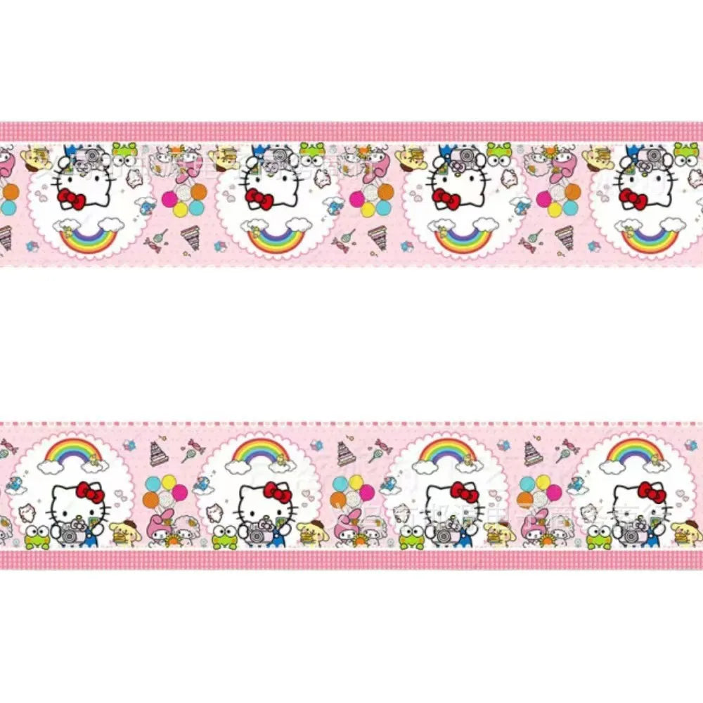 Hello Kitty Kuromi-themed Birthday Party Decorations Balloons Paper Qme Tablecloth 1 piece