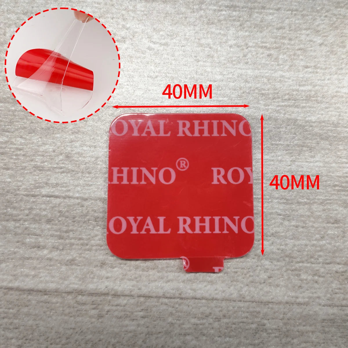 Super Strong Double Sided Tape New Waterproof No Trace Self Adhesive Acrylic Patch Sticky For Home Car Office School Qme Squareness-40MM Quantity-20PCS
