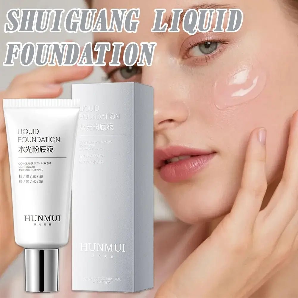 Coverage Liquid Foundation Makeup Super-blendable Moisturizing Gentle Qme