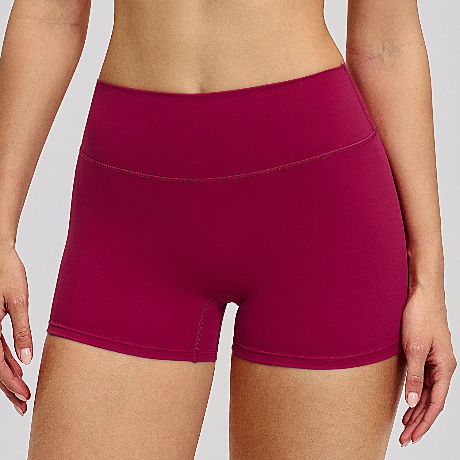 Women's Summer Shorts Low Waist Seamless Gym Yoga Running Stretch
