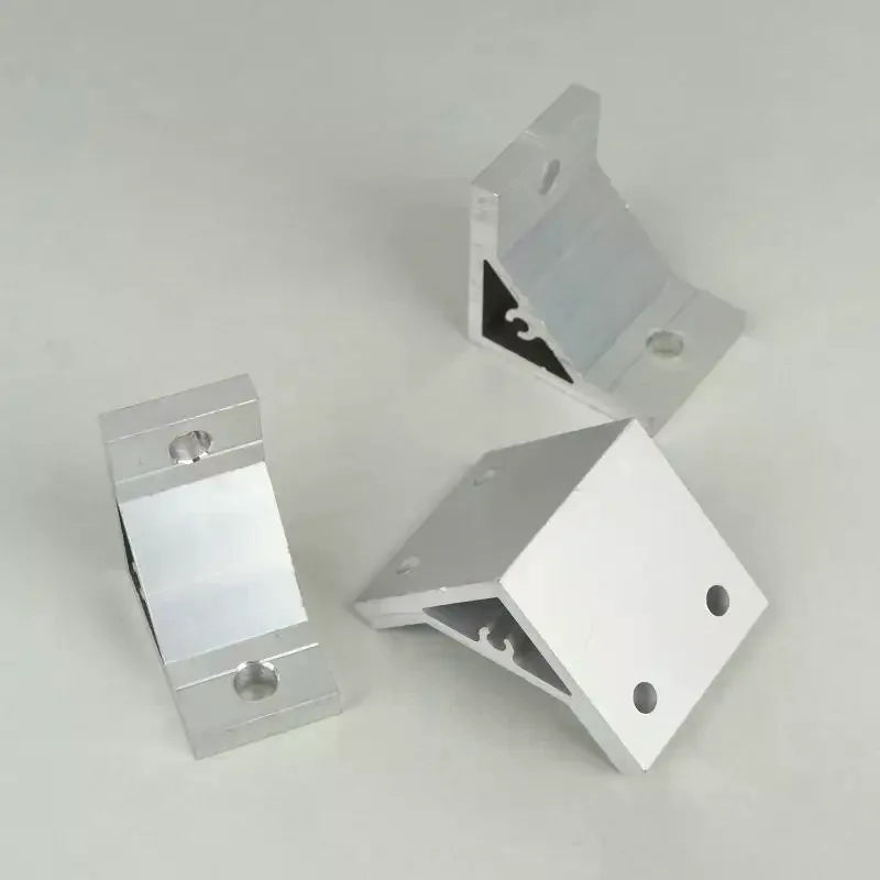 Cast Aluminum 90 Degree Angle Bracket for 20/30/40/45 Series Aluminum Profile Single-slot Connection Joint Industrial Fastener Qme