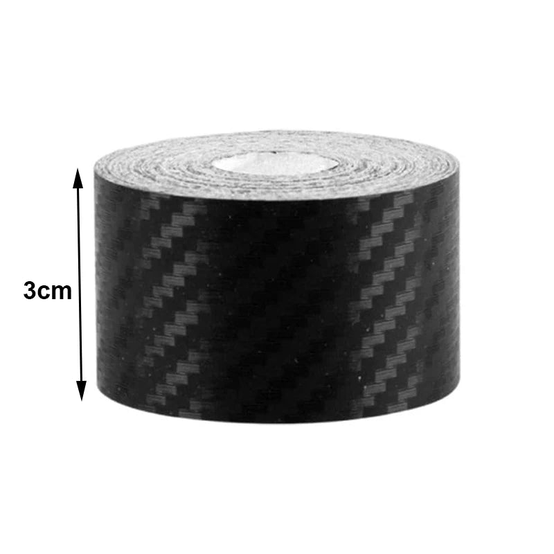 3D Nano Carbon Fiber Car Tape Black Car Door Edge Guards Side Mirror Anti-Scratch Collision Strip Waterproof Protector Film Tape Qme width 3cm 7M China Mainland