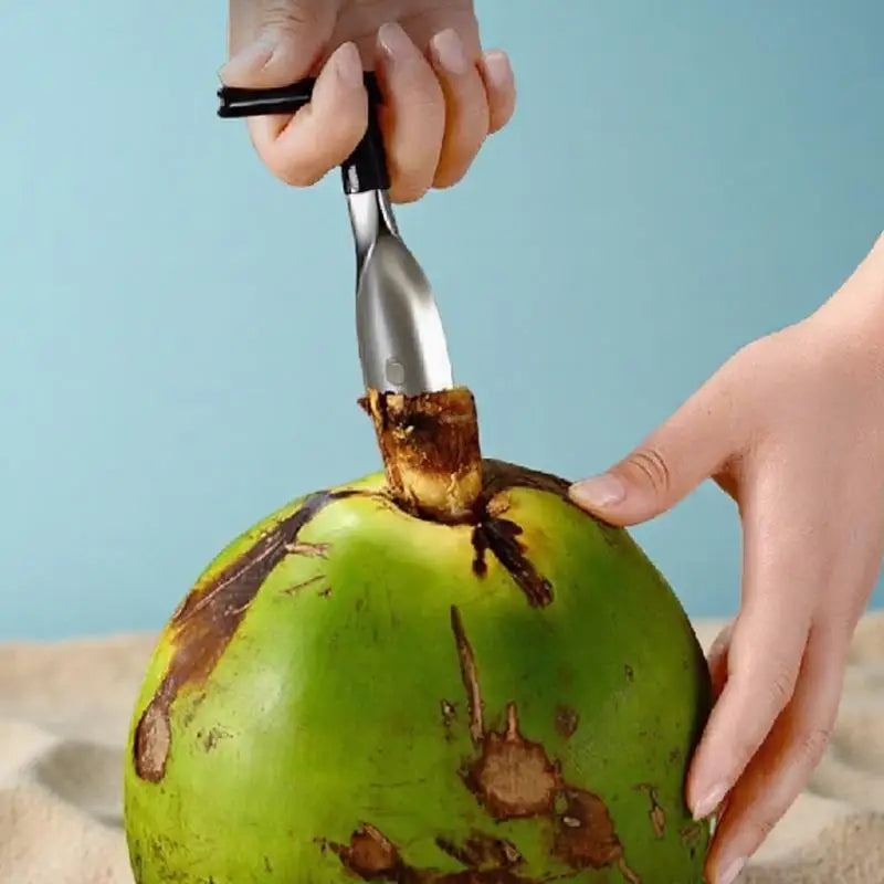 Stainless Steel Coconut Opener Tool T Shaped Puncher Coconuts Easy Qme