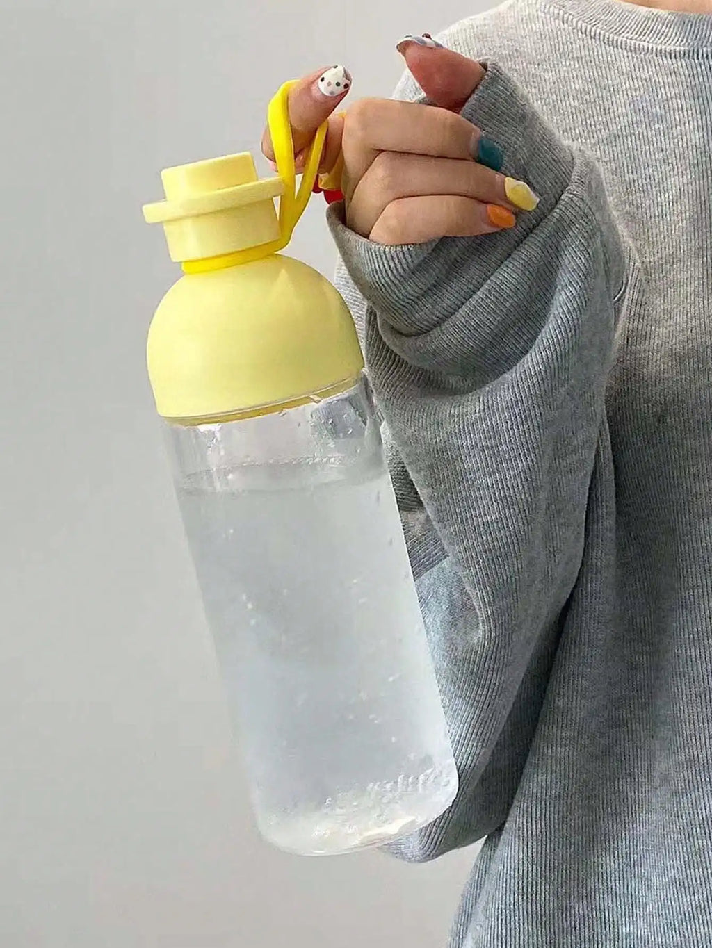Portable Leak Proof Water Bottle Reusable Cup Outdoor Fitness Sports Qme yellow >1L