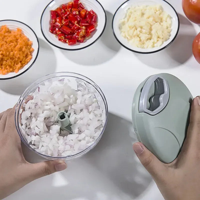 500/900ML Garlic Chopper Manual Garlic Press Food Vegetables Cutter Meat Grinders Kitchen Gadgets Hand Mincer Garlic Masher Qme