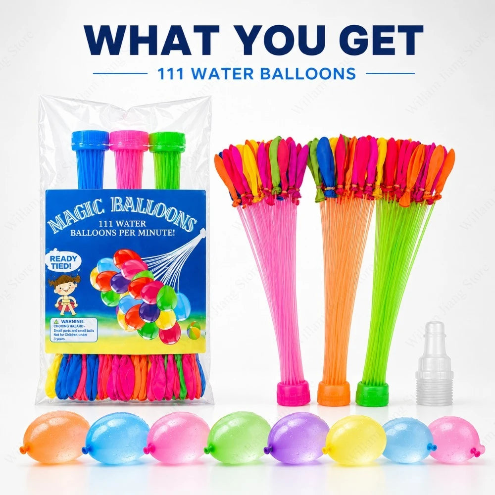 1/3/5PCS Summer Fast Filling Water Balloons Ideal Accessory for Beach Pool Gathering Outdoor Group Game and Holiday Fun Qme
