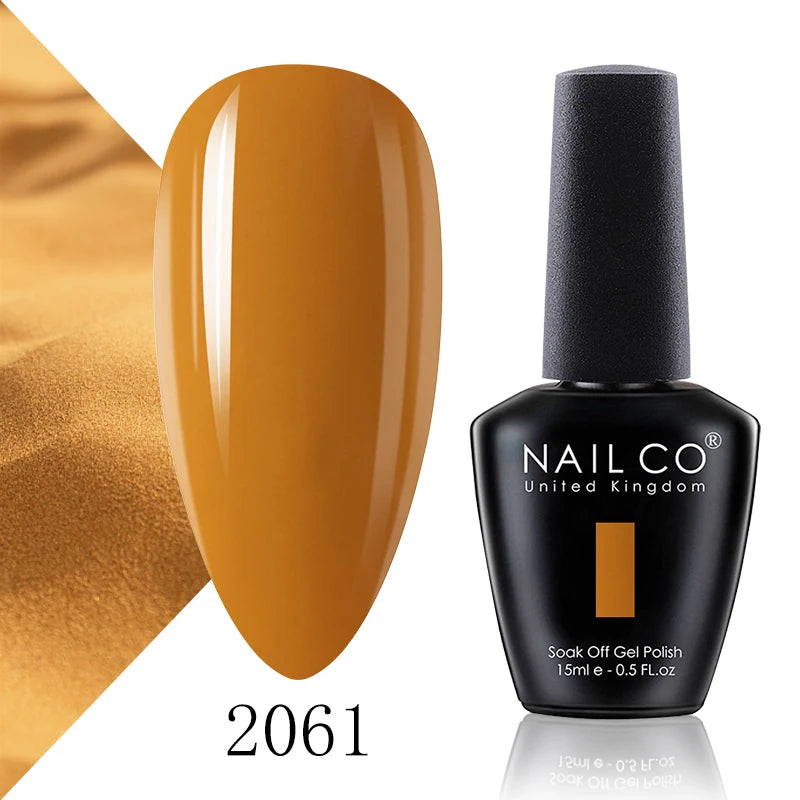 NAILCO 131 Colors Nail Gel Polish Off LED Semi Permanant Art Hybrid Qme 2061