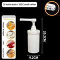 Food Grade Plastic Multipurpose Syrup Dispenser Detachable Design Accurate Pump For Cafe Milk Tea Shop Home Bar Qme A1