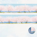 50mm X 2m Washi Tape Sakura Cherry Blossom DIY Scrapbooking Journal Planner Stickers for Phone Case Notebook Decoration Qme 2