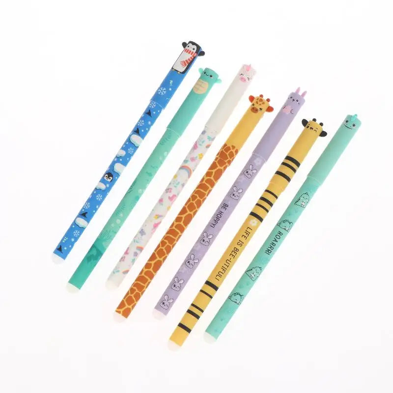 Pen Bee Rabbit Giraffe Colored Core Neutral Cartoon Animals Erasable Qme
