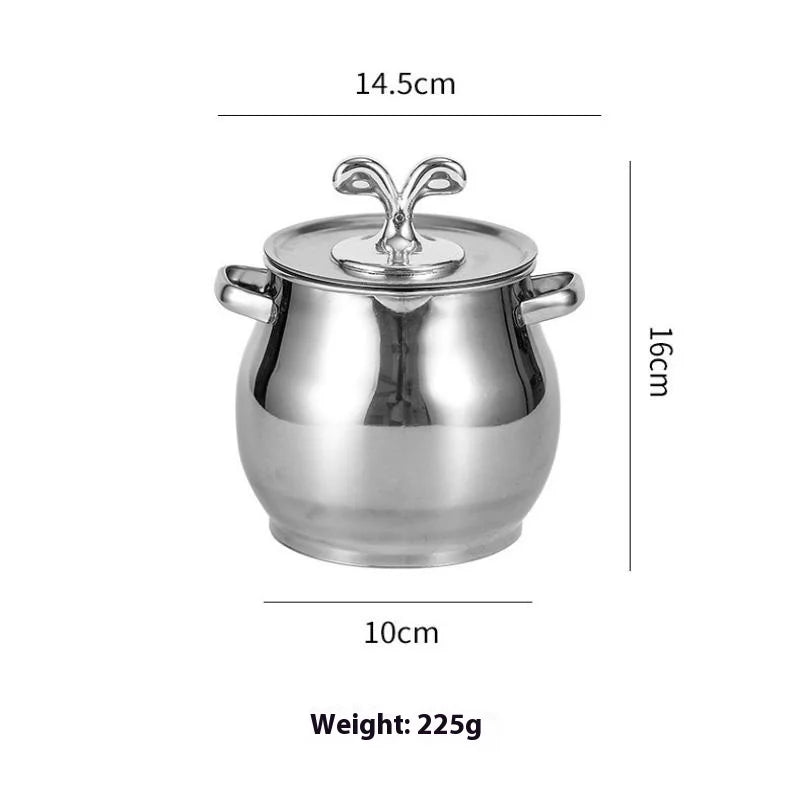 CC111 Oil Filter Pot Stainless Steel Lard Strainer Cooking Grease Qme A