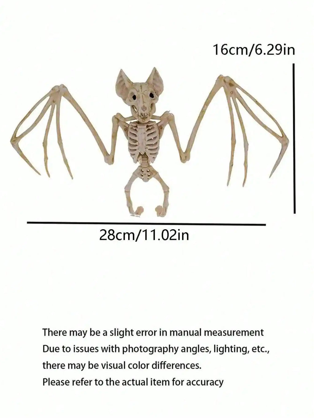 Halloween Horror Skeleton Bat Party Decoration Scene Prank Props Qme