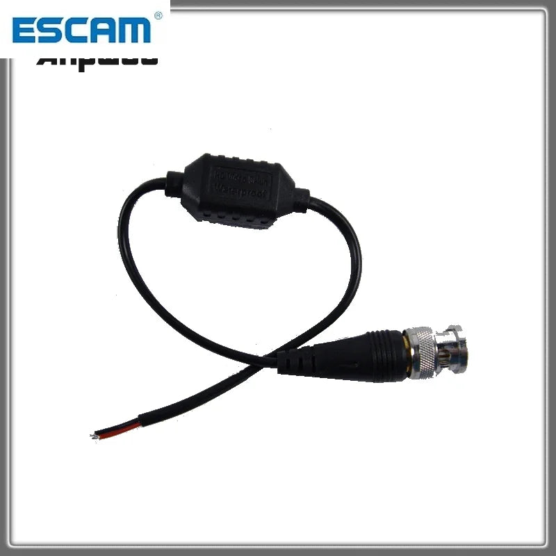 For 2MP 3MP 4MP 200M Range For HD CVI/AHD/TVI Twisted BNC CCTV Passive Transceivers Cat5 CCTV UTP Video Balun ESCAM 101FS 2pcs Qme
