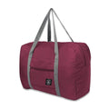Women Men Travel Storage Clothes Packaging Organizer Foldable Travel Bags Nylon Large Capacity Bag Luggage WaterProof Handbags Qme red